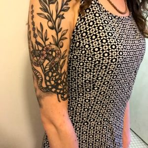 Slinky maxi dress in Ikat with low back